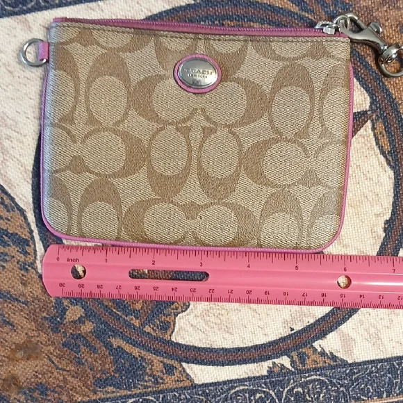 Coach Tan and Pink Wallet - Picture 2 of 6